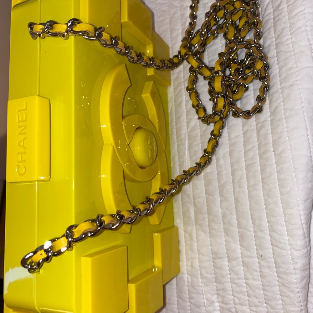 CHANEL, YELLOW, LEGO BAG